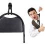 Dirza Utility Hooks Wall Mount Tool Holder U-Hooks for Home Garage Storage Organizer Garden Tools Shovels Rake Stroller Ladder Black 8 Pack