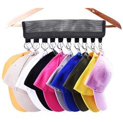 Miklan Cap Organizer Hanger, 10 Baseball Cap Holder, Hat Organizer for Closet, Change Your Cloth Hanger to Cap Organizer Hanger, Keep Your Hats Cleaner Than A Hat Rack