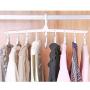 HJYPYJ Magic Hanger,360?? Rotate Multifunctional Hangers,Non-Slip Folding Hangers,Convenient and Not Hurting Clothing Space-Saving Organizer Hanger 8 in 1 / Pink / 52.5x42cx29cm