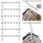 Magic Clothes Hanger 10pcs Hanging Chain Metal Clothes Closet Hangers Shirts Tidy Save Space Organizer Hangers for Clothes
