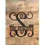 Personalized Metal Monogram Letter, Customized Door Hanger Monogram