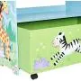 Fantasy Fields - Sunny Safari Toy Organizer with Rolling Storage Box, Wooden Toy Storage Fantasy Fields - Sunny Safari Toy Organizer with Rolling Storage Box, Wooden Toy Storage