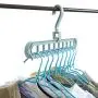 SICKALY Space Saving Hangers,Multi-Functional Hangers,Storage Home Hangers,Folding Clothes (5 Packs, Random Colors)