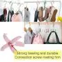 Closet Hanging Organizer Storage Purse Rack Handbag 360 Degree Rotating 4 Hooks for Belt Scarf Tie Rack Holder Closet Hanging Organizer Storage Purse Rack Handbag 360 Degree Rotating 4 Hooks for Belt Scarf Tie Rack Holder