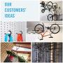 SMARTOLOGY 9 Pack Bike Hanger Storage Hook Rack, Heavy Duty Large Screw in Hooks for Garage Wall and Ceiling Bicycle Storage, Utility Tool Hanger (Black) SMARTOLOGY 9 Pack Bike Hanger Storage Hook Rack, Heavy Duty Large Screw in Hooks for Garage Wall and Ceiling Bicycle Storage, Utility Tool Hanger (Black)