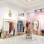 Modern Lady Gold Clothing Racks Iron Clothes Garment for Women Deluxe Cloth Rack Stand Rack For Women Dress Gold hangers for Bedroom Living Room Cloth Store