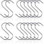 S Shaped Hooks, Metown, Heavy Duty Stainless Steel S Hooks, Hangers Hanging Hooks for Hanging Pots and Pans,Towels,Clothes,Plants in Home Kitchen Bathroom Bedroom Garden Work Shop (3.54in, 16)