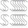 S Shaped Hooks, Metown, Heavy Duty Stainless Steel S Hooks, Hangers Hanging Hooks for Hanging Pots and Pans,Towels,Clothes,Plants in Home Kitchen Bathroom Bedroom Garden Work Shop (3.54in, 16)