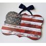 Custom Handmade American Flag Patriotic Door Sign / Hanger