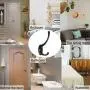 uxcell Robe Hooks Metal Wall Mounted Coat Hat Towel Hooks Clothes Hanger Holder w Screws, Black uxcell Robe Hooks Metal Wall Mounted Coat Hat Towel Hooks Clothes Hanger Holder w Screws, Black