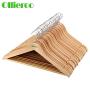 Ollieroo 30 Solid Wooden Wood Hangers Walnut Wood Clothes Coat Suit Dress Pant