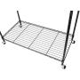 Cypressshop Garment Rack Hanger Clothes Storage 2 Rods Closet Organizer Shelf Hanging Unit 36x18x71 Home Organization Furniture