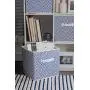 DII Foldable Fabric Storage Containers for Nurseries, Offices, Closets, Home Décor, Cube Organizers & Everyday Use, 11 x 11 x 11, Nautical Blue Diamond-Set of 4