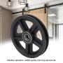 Sliding Door Pulley, Sliding Barn Door Hardware Hanger 2pcs American Barn Door Hanging Rail Pulley Track Carbon Steel Roller Kit Black Sliding Door Pulley, Sliding Barn Door Hardware Hanger 2pcs American Barn Door Hanging Rail Pulley Track Carbon Steel Roller Kit Black