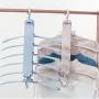 HJYPYJ Magic Hanger,PP Double Hook Folding Hanger,Space-Saving Organizer Hangers,for Balcony,Wardrobe Stable/Blue / 6 pcs