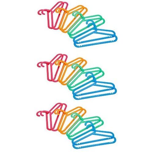 Ikea BAGIS Childrens coat-hanger, assorted colors- (24 Pack) by BAGIS