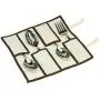 Household Essentials Flatware Storage Chest with Separate Serving Utensil Pouch | Natural Canvas with Brown Trim Household Essentials Flatware Storage Chest with Separate Serving Utensil Pouch | Natural Canvas with Brown Trim