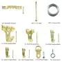 Heavy Duty Photo Frame Hooks, 220 Pieces Ultimate Picture Hanging Kit Picture Hanger Assortment Tool for Wall Mounting