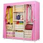 Simple wardrobe Assembly Hanger Cloth Wardrobe 11816545cm Assembly Wardrobe (Color : A)