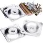 11 Degree Angled Leg Mounting Plates, Furniture Leg Attachment Plates Industrial Strength T-Plate M8 Sofa Legs with Hanger Bolts,Screws,Set of 4 11 Degree Angled Leg Mounting Plates, Furniture Leg Attachment Plates Industrial Strength T-Plate M8 Sofa Legs with Hanger Bolts,Screws,Set of 4
