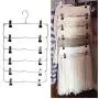 2pcs Random Color Clothes Hangers Multilayer Skirt Trouser Hanger for Pants Non Slip Metal Hanger Clips with 12 Clips Clothing Storage Rack Holder 2pcs Random Color Clothes Hangers Multilayer Skirt Trouser Hanger for Pants Non Slip Metal Hanger Clips with 12 Clips Clothing Storage Rack Holder