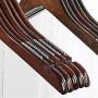 YQ WHJB Wooden Standard Hangers,Retro Crease Free Smooth Finish Clothes Hangers Notched Not-Slip Stripes for Shirt Dress Suit 10 Pack YQ WHJB Wooden Standard Hangers,Retro Crease Free Smooth Finish Clothes Hangers Notched Not-Slip Stripes for Shirt Dress Suit 10 Pack
