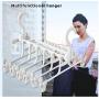 5pcs Multifunctional Plastic Pants Rack Trousers Hanger Clothes Drying Shelf