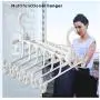 5pcs Multifunctional Plastic Pants Rack Trousers Hanger Clothes Drying Shelf
