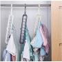 10PC Random Color Multi-Functional 9 Holes Clothes Hanger Skirt Shirt Coat Drying Hang Rack Wardrobe Decoration Space-Saving