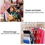 5PC Random Color Multi-Functional Pants Rack Shelves Stainless Steel Wardrobe Magic Hanger S-Shape Clothes Hangers Storage Rack Decoration