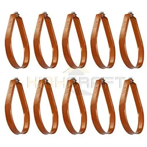 Highcraft HSR-EC01-10 Swivel Loop Hanger Copper Epoxy Coated Steel, 1 in. 10 Pack