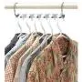 Clothes Hanger Holders Clothing Organiser Wardrobe Space Save and Organization Hooks Non-Slip Clothing Organizer Practical Racks Hangers (6 Packs)