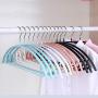HJYPYJ Magic Hanger,No Trace Semicircle Multifunctional Hangers,Non-Slip Space-Saving Organizer Hanger Not Easy to Fold/Blue / 42x20cm