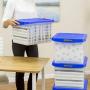 Bankers Boxes Heavy Duty Plastic File Boxes with Hanging Rails, Letter/Legal, 1 Pack (0086205)