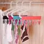 Jzenzero Clothespin Drying Clip Foldable Cloth Hanger Portable Socks Underwear Windproof Clip for Business Travel