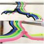 10pcs Portable Clothes Hanger Foldable Clothes Drying Rack for Travel Random Color