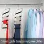 BKONY Pants Hangers 5 Layers Stainless Steel Non-Slip Foam Padded Swing Arm Space Saving Clothes Slack Hangers Closet Storage Organizer for Pants Jeans Trousers Skirts Scarf Ties Towels BKONY Pants Hangers 5 Layers Stainless Steel Non-Slip Foam Padded Swing Arm Space Saving Clothes Slack Hangers Closet Storage Organizer for Pants Jeans Trousers Skirts Scarf Ties Towels