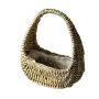 Simple Portable Straw Woven Flower Arrangement Flower Basket Rattan Handmade Flower Pot Creative Succulent Flower Pot Hanger for Mothers Day