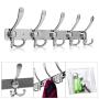 10/15 Hooks Coat Hat Clothes Robe Holder Rack Hook Wall Hanger stainless steel