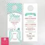 Do Not Disturb Wedding Door Hangers (set of 10) Bubble Kisses Seahorses