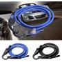 ROWEQPP Car Clothes Hanger Elastic Cothesline Belts Rope Laundry Interior Hanging Rope LW-1610B Blue 3meter(118")