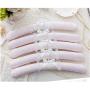 10pcs Random Color Top Grade Pretty Pink Purple Lace Satin Padded Clothes Hanger, Elegant Lace Wedding Dress Hanger for Bride Princess