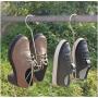 5pcs Connectable Shoes Drying Rack,Hangers Stainless Steel Shoes Hanging Storage,Baby Clothes Hanger