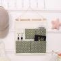 Latosiv - Storage Bags - 5 Pocket Storage Bag Multilayer Wall Hanging Sundries Organizer Hooks Striped Back Door Wardrobe - Hanger Hanging Clothes Wardrobe Organizer Fixtures Wall Separate Handbag
