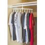 JJMG New Collapsible Innovative Folding Clothes Hanger, Practical, Save Spacer ? Magic Wardrobe Organizer, Easy to Use, Durable and Non-Slipping Foldable Hanger Pack of 2