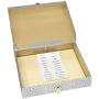 Pendaflex Boxes File, 2-1/2" Capacity, Letter Size, Black Agate Cover/Orange Spine,1 per Boxes (40574)