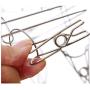 Two Layers Thick Stainless Steel Clothes Drying Rack Hanger Laundry Clothesline Hanging Rack Metal Clothespins with 20 Wire Clips for Socks Towels Underwear (Rectangle)