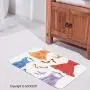 Bathroom Rug Coral Velvet Shower Mat Heels and Dresses,Set of Festive Attire for Party Fashion Female Cocktail Dresses on Hanger,MulticolorBath Tub Shower Bathroom