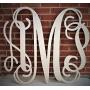 24" Wooden Vine Monogram Letters, Large Wood Monogram, Monogram Wall Art, Vine Monogram, Monogram Door Hanger