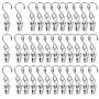 Sunmns String Lights Hangers, Stainless Steel Curtain Light Clip Outdoor Activities Wire Party Hooks, 35 Pack